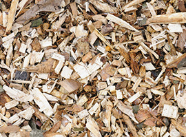 Altholz geschreddert