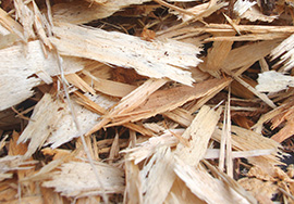 Hackschnitzel weiß mit Rinde